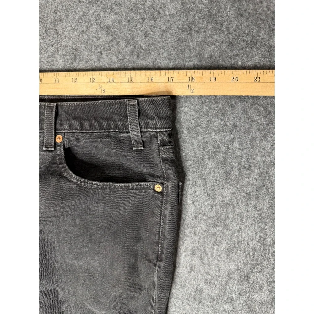 Vintage 2000 Levis 550 Relaxed Fit Tapered Leg Black Denim‎ Jeans Mens 36x30